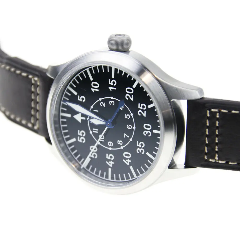 Mens FOD high beat pilot diver watch 300m enamel dial flieger b-uhr typeB