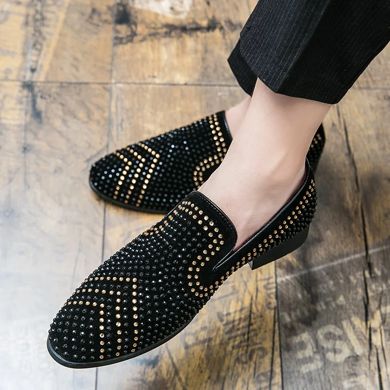 

Уличные туфли мужская кожаная повседневная обувь, модная мужская уличная одежда, черные дышащие мокасины для отдыха, мужская пена