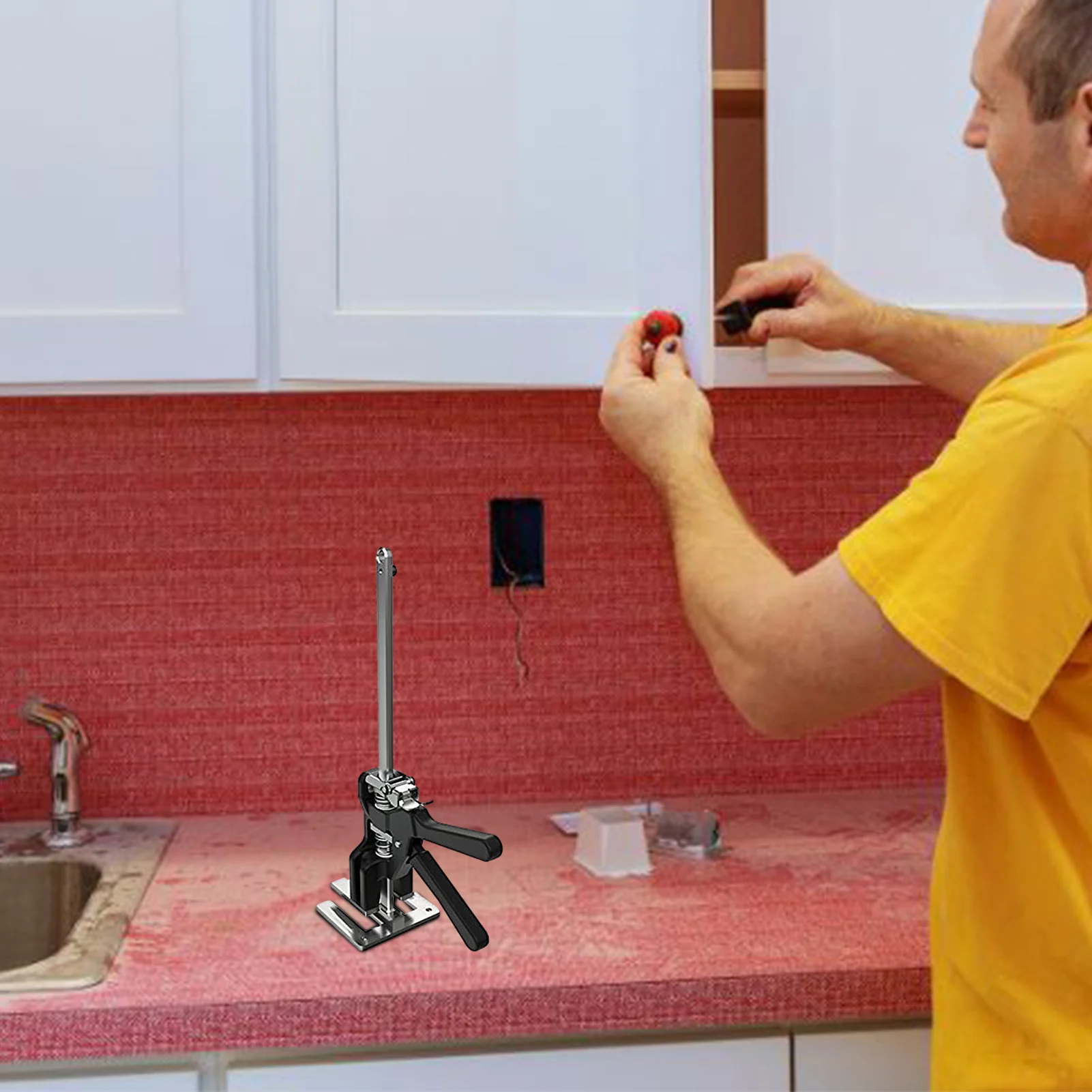 

Jack Clamp Tool Labor Saving Gypsum Board Support Lift Arm Door Arm Door Use Board Lifter Cabinet Jack Tools Support Arm