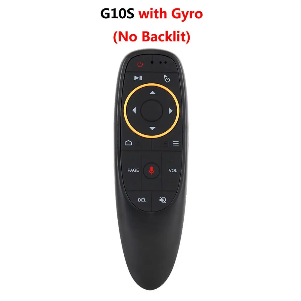 Gyro no backlit 2,4G беспроводной умный голосовой пульт дистанционного управления G10 Gyro IR Learning Fly Air mouse с микрофоном для X96 Mini H96 Max Android tv Box - Цвет: Gyro no backlit