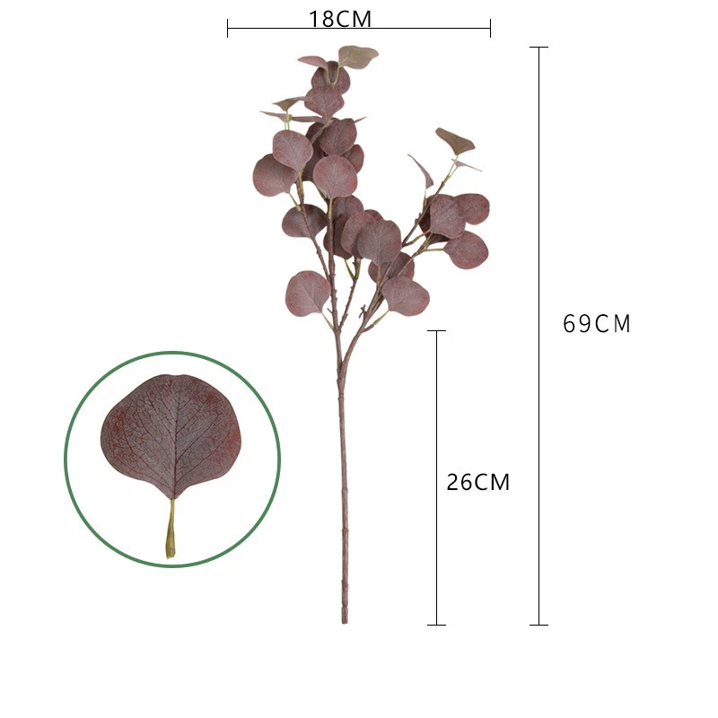 69 см высококлассные натуральные растения эвкалипта растение для украшения дома