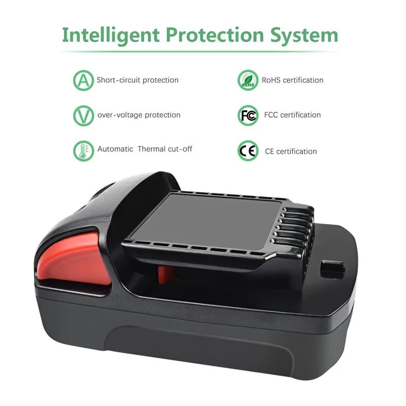 Сменный литий ионный аккумулятор для Ingersoll Rand BL2022 IQV20 Series 1 шт. 20 в 2000