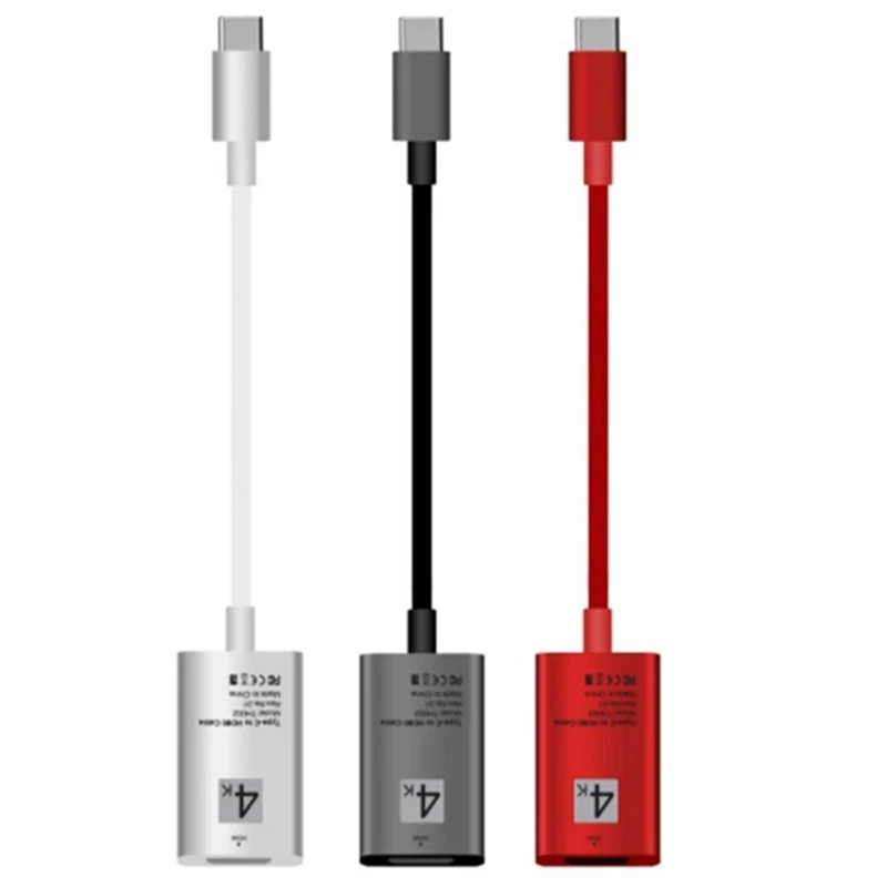 2 в 1 USB-C 3,1 type C к HDMI адаптер Поддержка 4K конвертер Кабель-адаптер HDMI кабель для ПК samsung Galaxy Note8 S8 Macbook