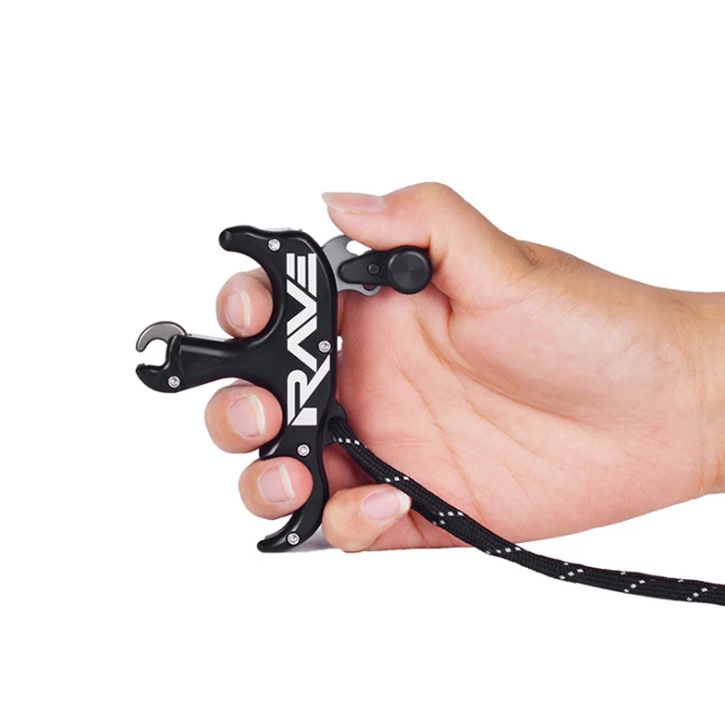 Archery Compound Bow Three Fingers Relaese Bring your own wrist strap Trigger anti-skid Outdoor Hunting Accessory