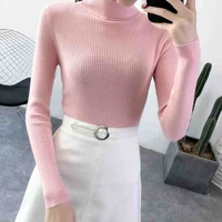 11 colors women knitted sweater autumn spring winter 2022 long sleeve korean jumpers casual pullover black white blue yellow new
