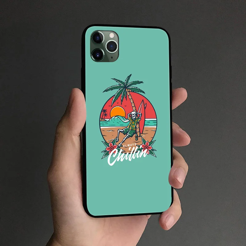 summer chill aesthetic collage for iphone 6 6s 7 8 plus x xr xs 11 pro max soft silicone phone case cover shell free global shipping