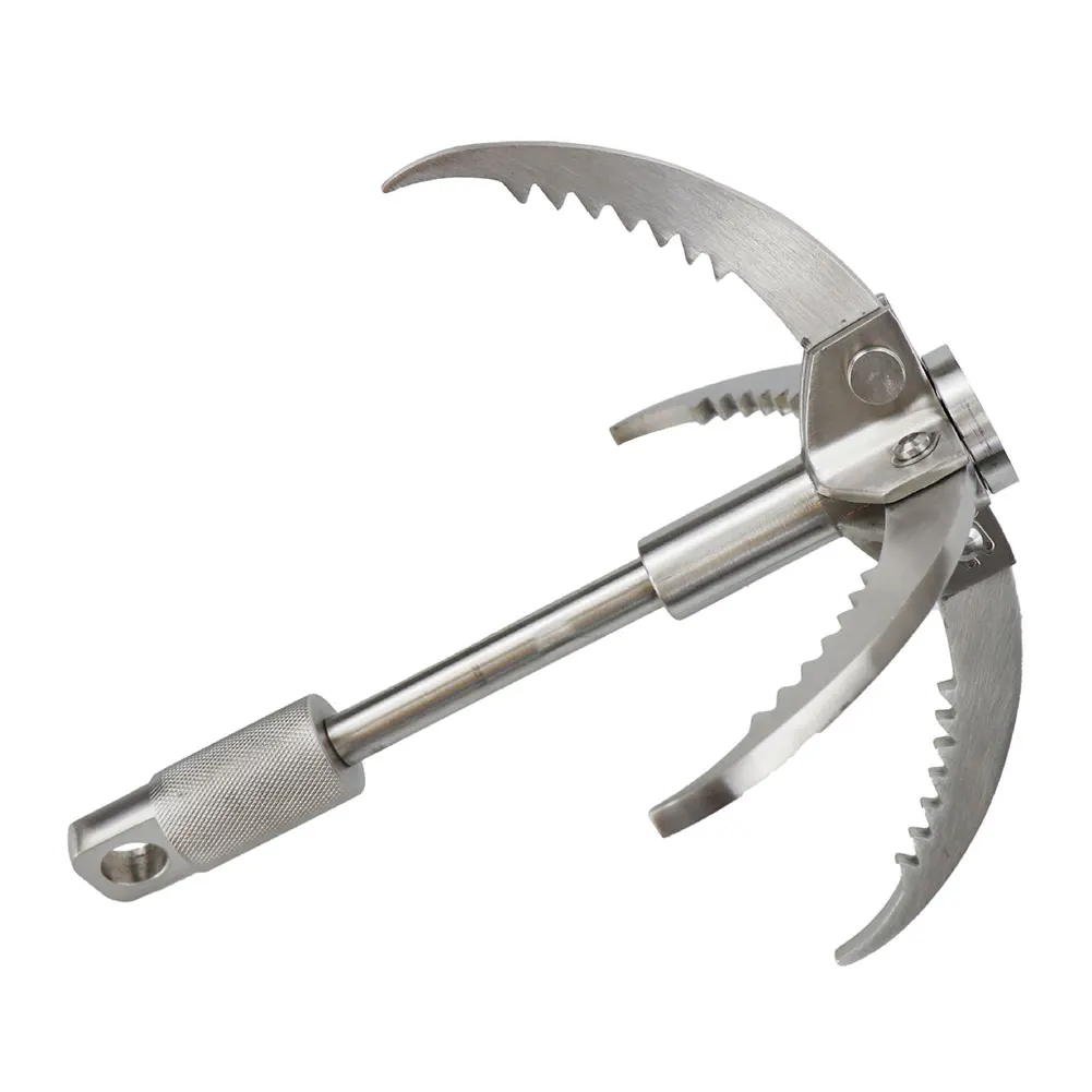 

Grappling Hook Multifunctional Gravity Foldable Stainless Steel Climbing Hooks With 4 Claws Equipment Stainless Steel Carabiner