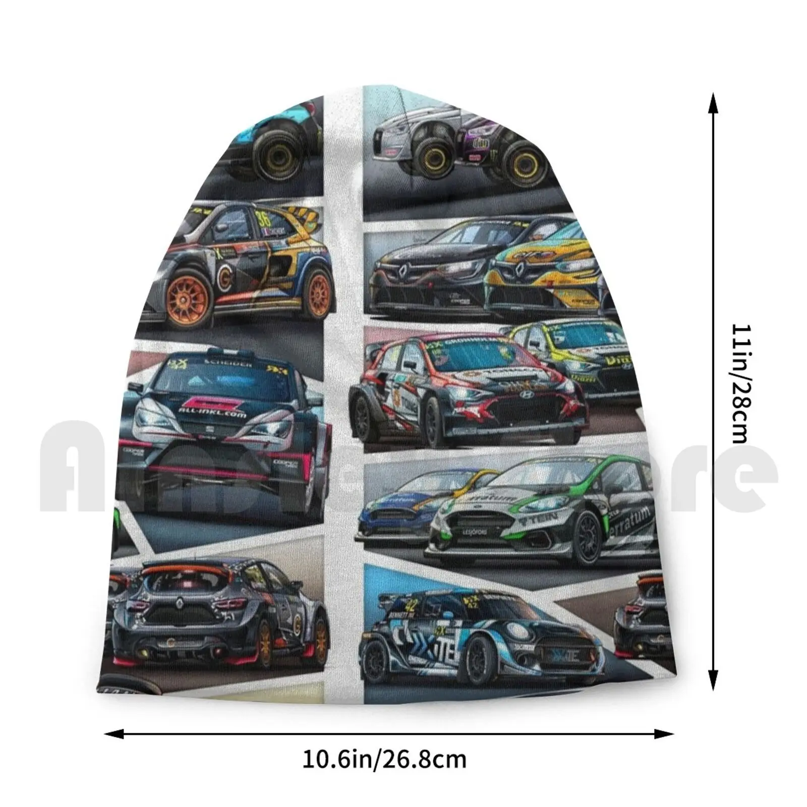 Фото Цифровая Шапка-бини для рисования Fia World Rallycross 2019, шапка-углубление, подушка с принтом «сделай сам», ралли World Rallycross, ралли Wrx Rx №4