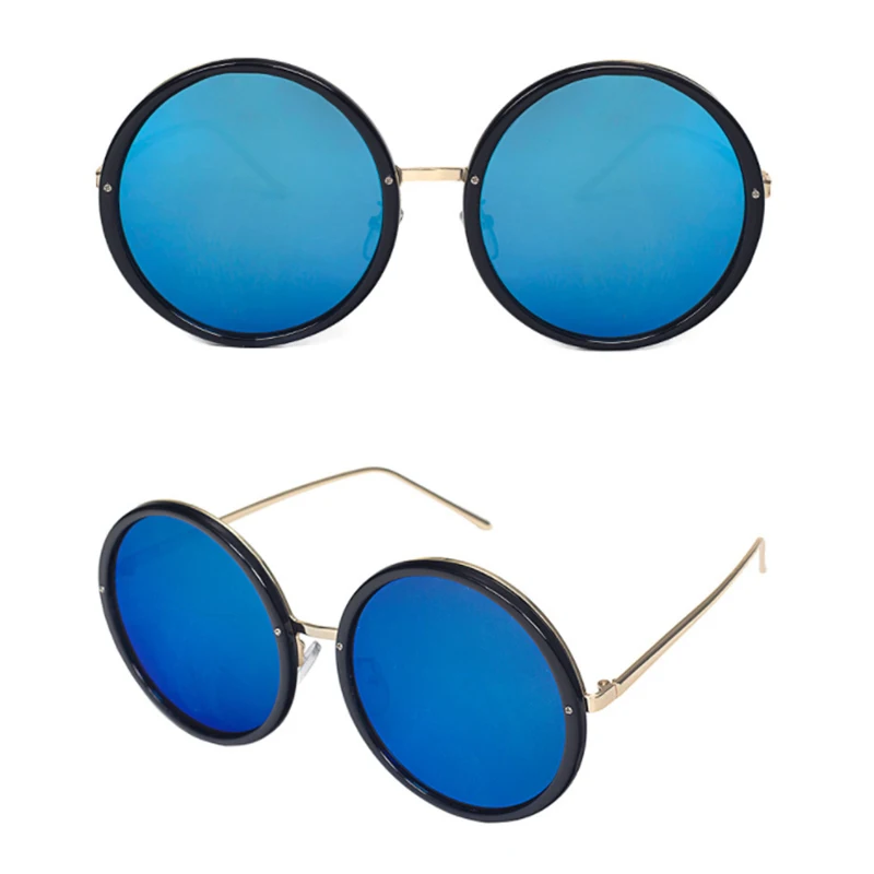 2019 трендовые классические солнцезащитные очки ретро большая круглая оправа