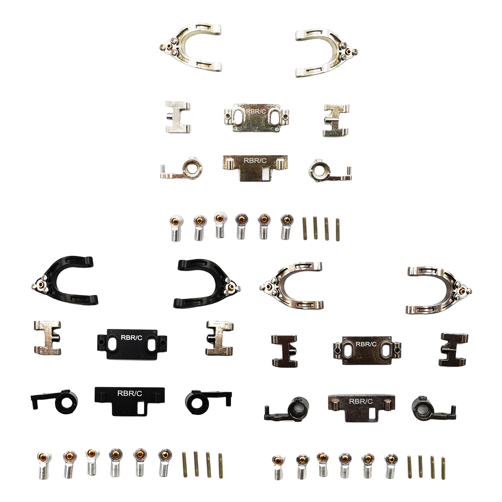 

RC Metal Alloy Upgrades Arm & Steering Knuckles Hub Carrier for WPL D12 1/12 RC Car Buggy 4WD Model Car Spare Parts