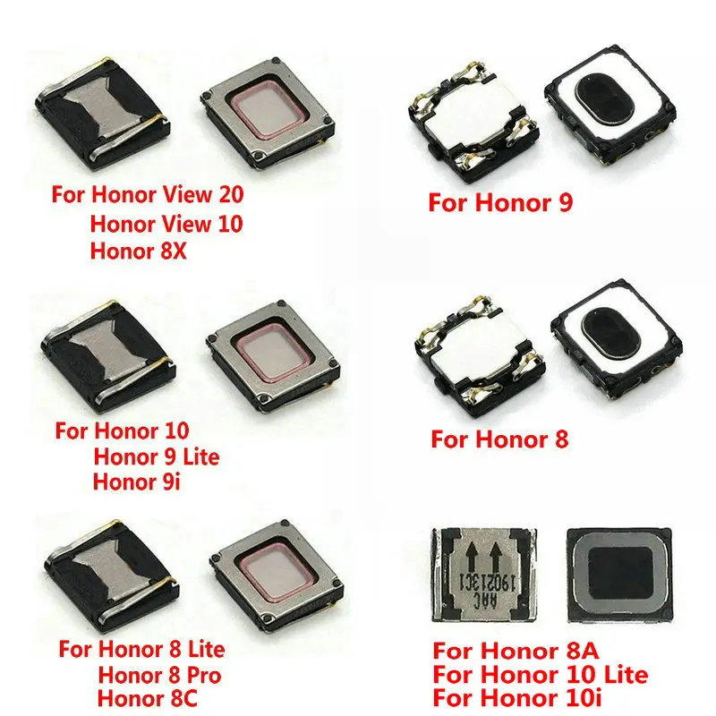 Динамик для Huawei Honor View 20, 8X, 9X, 8C, 10i, 10, 9, 9i, 8A, 8 Pro Lite