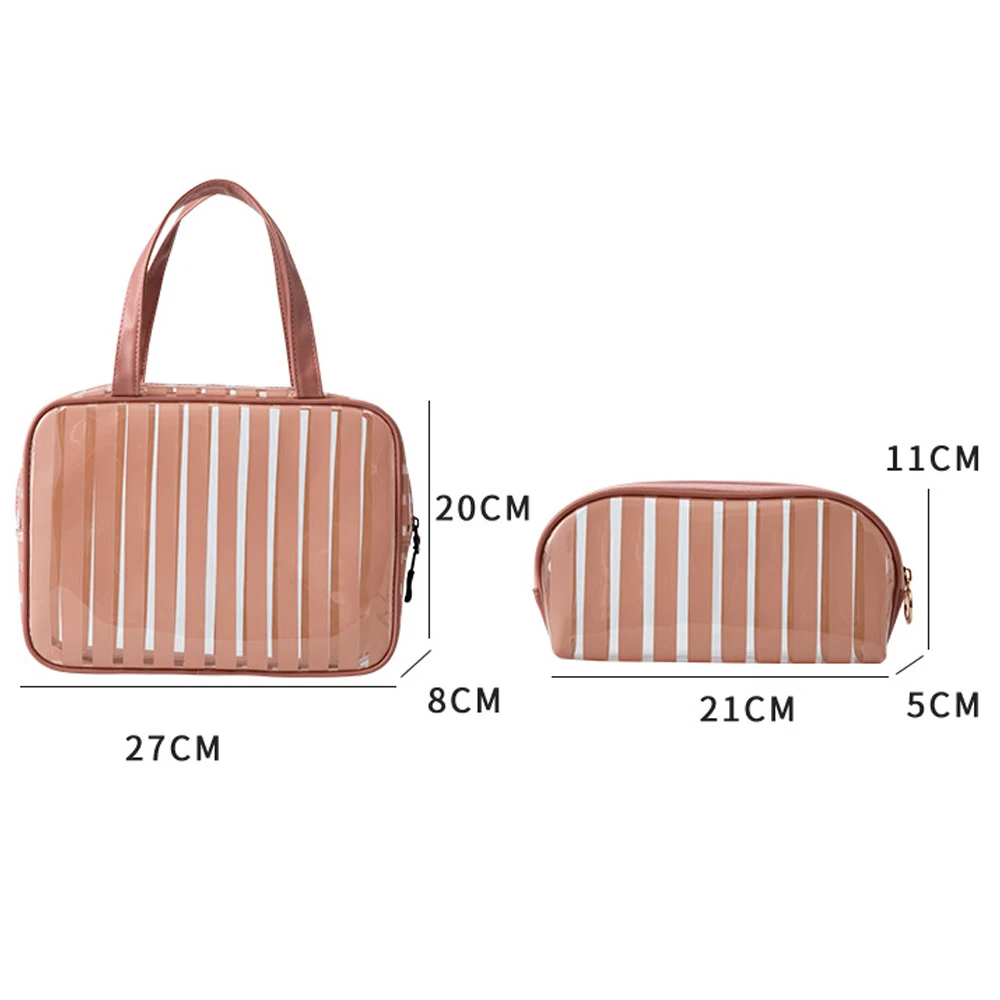 2 шт./компл. ПВХ сумка для плавания прозрачные сумки в полоску Прозрачные Пляжные