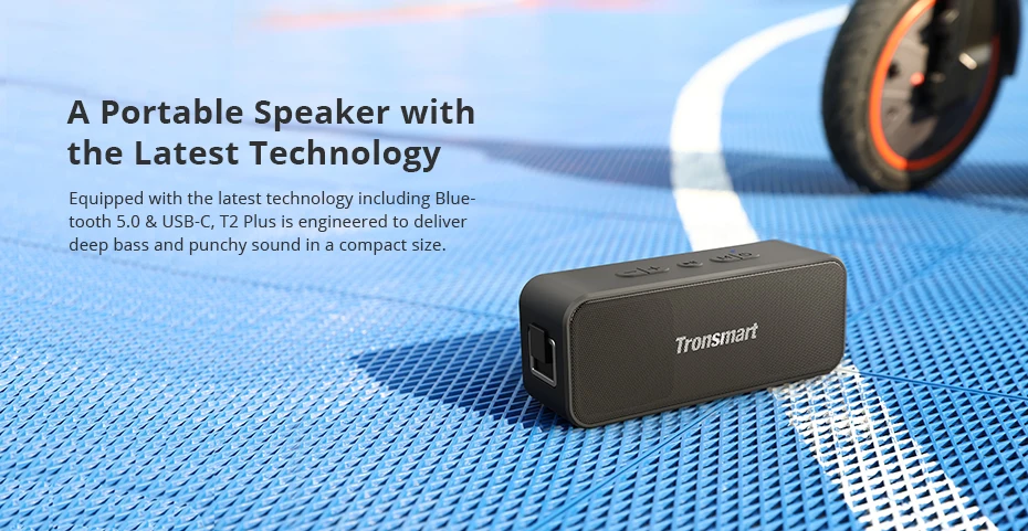 Tronsmart T2 Plus Bluetooth 5,0 динамик 20 Вт портативный динамик 24 ч Колонка IPX7 Саундбар с TWS, голосовой помощник, Micro SD