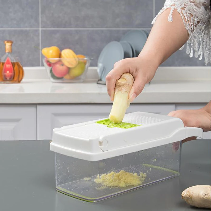 Vegetable Fruit Slicer Grater Cutter Peeler Multifunctional Potato Carrot Drain Basket Kitchen Tool | Дом и сад