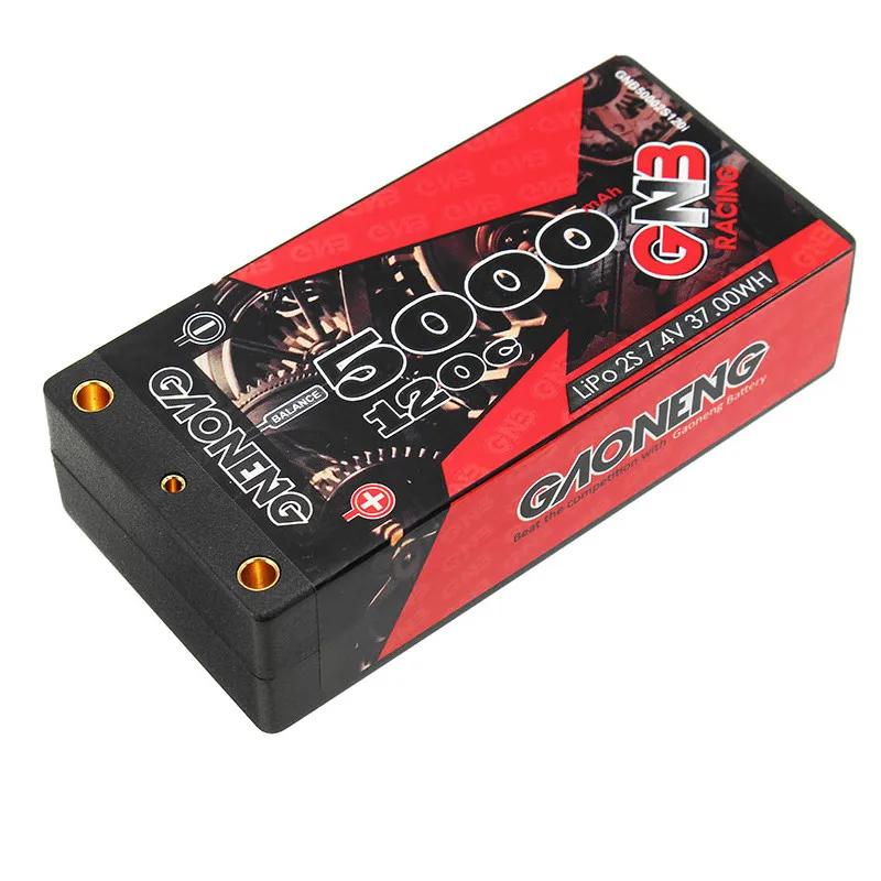 Gaoneng GNB 5000mAh 2S 7,4 V 120C/240C жесткий чехол коротышка LiPo аккумулятор 4,0 мм Deans разъем для 1/10 RC гоночный автомобиль B5M 22 RB6 22T SCT