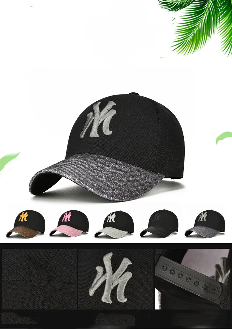 NY шляпа для мужчин и женщин изогнутый солнцезащитный козырек светильник доска