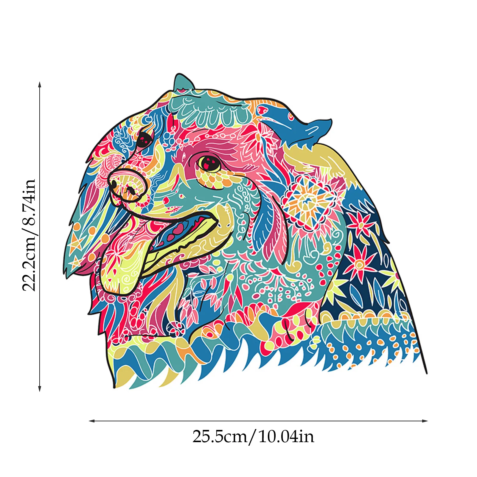 

DIY Wooden Jigsaw Puzzles Dog-shaped Safe Game Decoration Leisure Time Difficult Puzzle Desktop Decoration