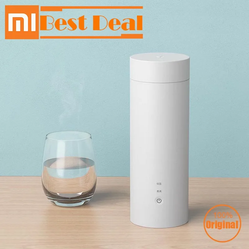 Xiaomi Viomi, электрическая чашка, портативная, 400 мл, бутылка, 304 нержавеющая сталь, чашка для чая, кофе, молока, порошка, дорожный чайник, Термокружка
