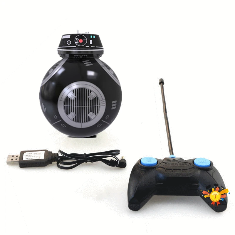 Black Звезда Sphero BB-8 Wars дистанционного Управление шарик робота BB8 Droid RC BB 8 BB-9E последний джедай расстояние Управление Развивающие игрушки для детей - Цвет: Black