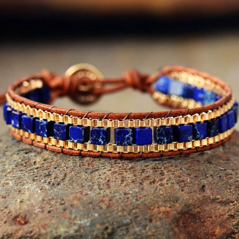 

2021 New Men's Scarf Fashion Zircon Woven Scarf Bracelet Fashion Wild Bohemian Creative Ladies Bracelet
