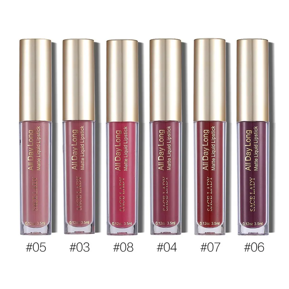 SACE LADY Stay All Day Matte Liquid Lipstick Long-lasting Waterproof Smooth Makeup Lip Gloss | Красота и здоровье