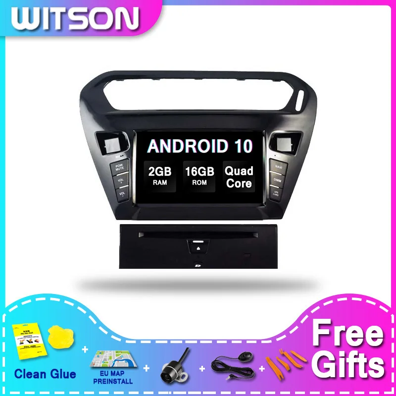 Автомобильный DVD плеер WITSON Универсальный на Android 10 0 для CITROEN ELYSEE/PEUGEOT 301 4 Гб 64