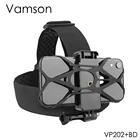 Ремешок на голову Vamson для Gopro Hero 10, 9, 8, 7, 6, аксессуары для камеры, регулируемый зажим для iPhone 13, 12, 11, Xiaomi, Samsung, Huawei
