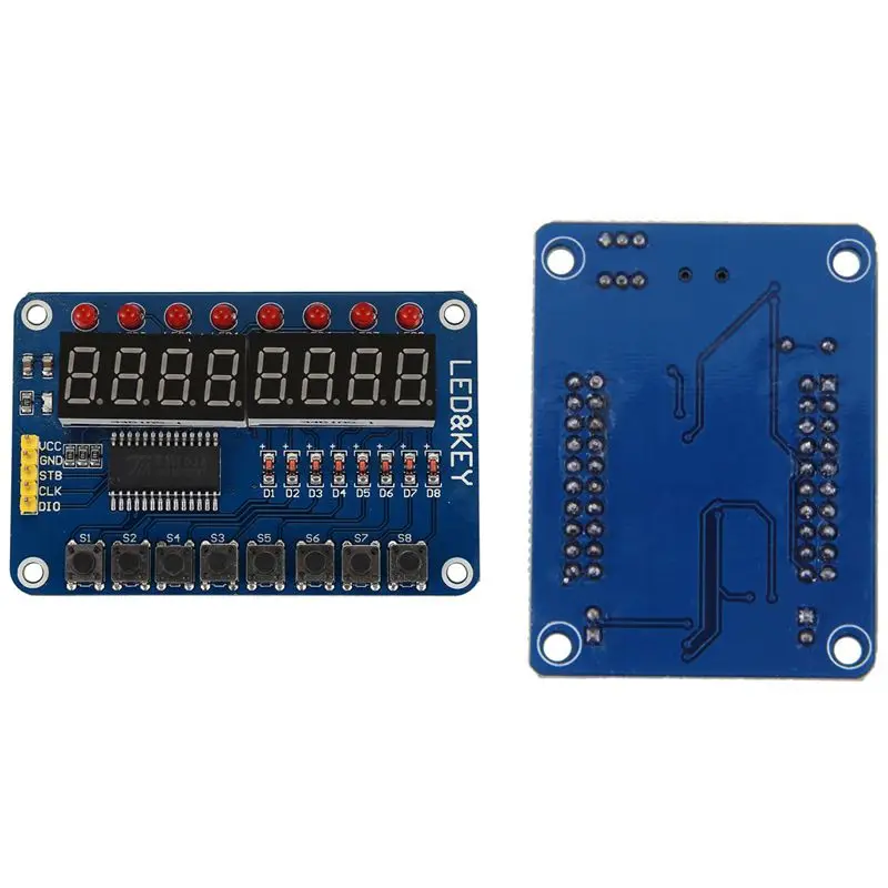 Новинка 8 бит цифровой светодиодный трубчатая лампа Bit TM1638 ключ Дисплей модуля