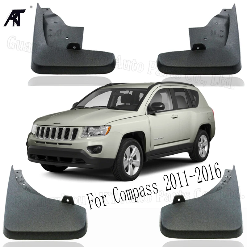 Литая Автомобильная брызговика для Jeep Compass 2011 2016 брызговики задний вид