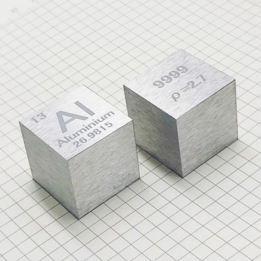 

Aluminium Metal 1 Inch 25.4mm Density Cube 99.99% Pure for Element Collection