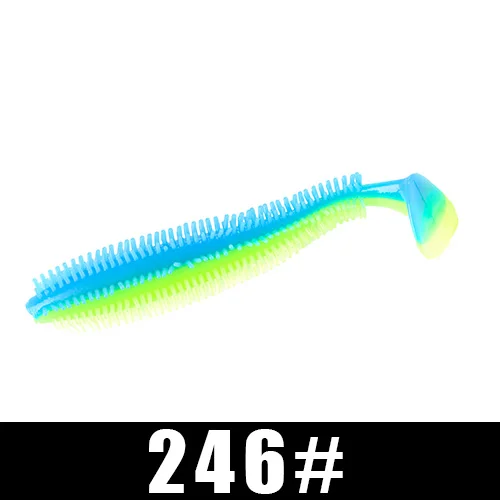 FISH KING 4-5 шт., мягкие приманки для рыбалки с морским огуречным веслом, 4 г, 9 г, 9 см, 12 см - Цвет: 246