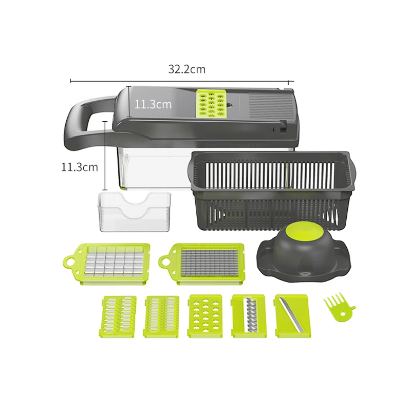 

Dice Grater Chinese Style Household Kitchen Multi-function Grater Potato Shredder Wiping Diced Slice Cut Flower Grater CY