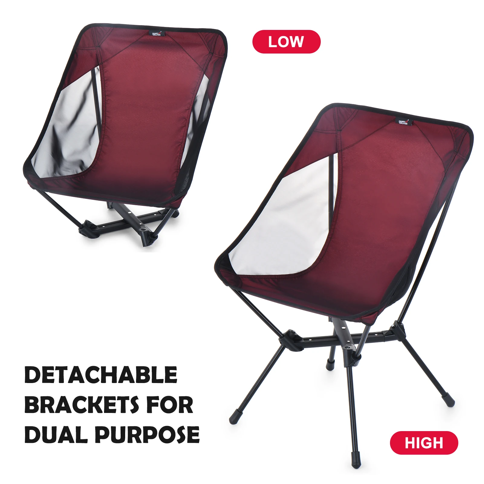 구매 캠핑 의자 휴대용 접는 의자 야외 하이킹 바베큐 여행 피크닉을위한 스토리지 가방과 배낭 의자