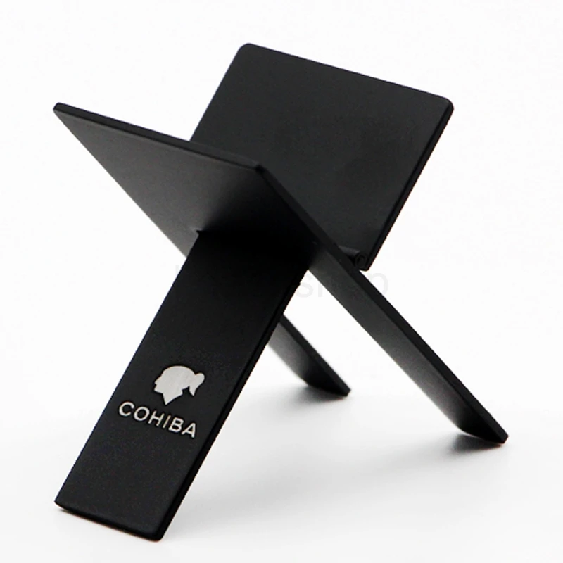 Cohiba черная пепельница для сигар из нержавеющей стали металлическая складная
