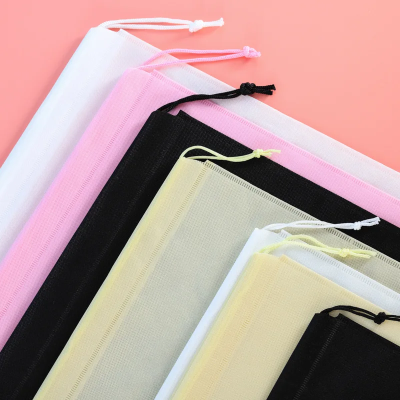 PACGOTH модные однотонные дорожные рюкзаки на шнурке из нетканого материала