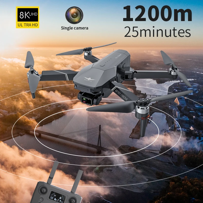 2021 Новый KF101 Дрон GPS 4K профессиональный 8k HD EIS камера Анти-тряска 3-осевой карданный