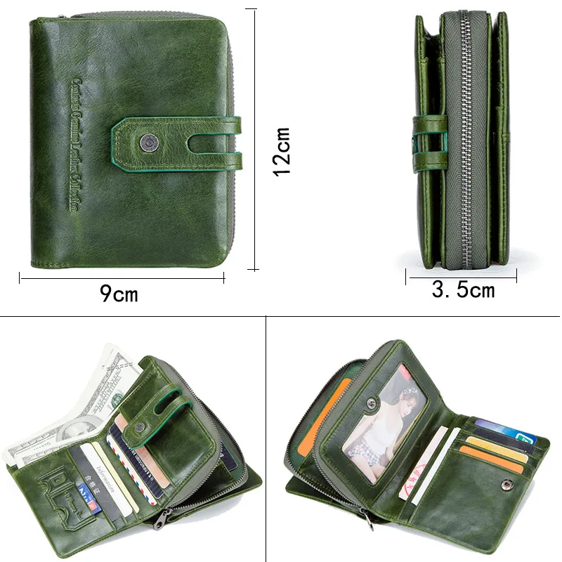 Лидер продаж Брендовые женские кошельки из натуральной кожи с застежкой и