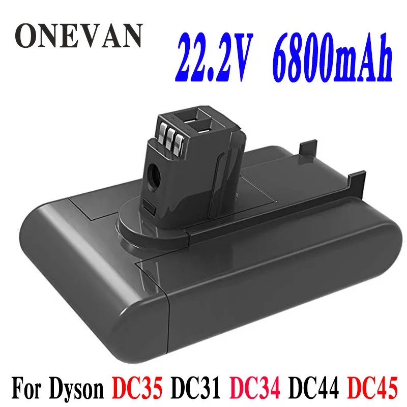 Сменный литий ионный аккумулятор 22 2 в 6800 мАч для ручного пылесоса Dyson DC31 DC34 DC35 DC44
