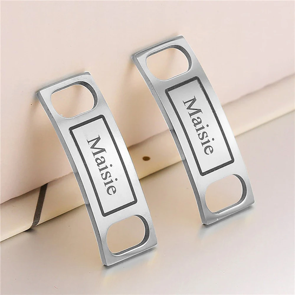 

Fils Custom Shoe Buckle-Personalized Custom Engraved Name Steel Tag Shoe Buckles-Sports Shoes Boots Accessories-Friendship Gifts