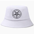 Панама с защитой от солнца, мужская, женская, мужская, для рыбалки, охоты, бассейна, Готическая пентаграмма