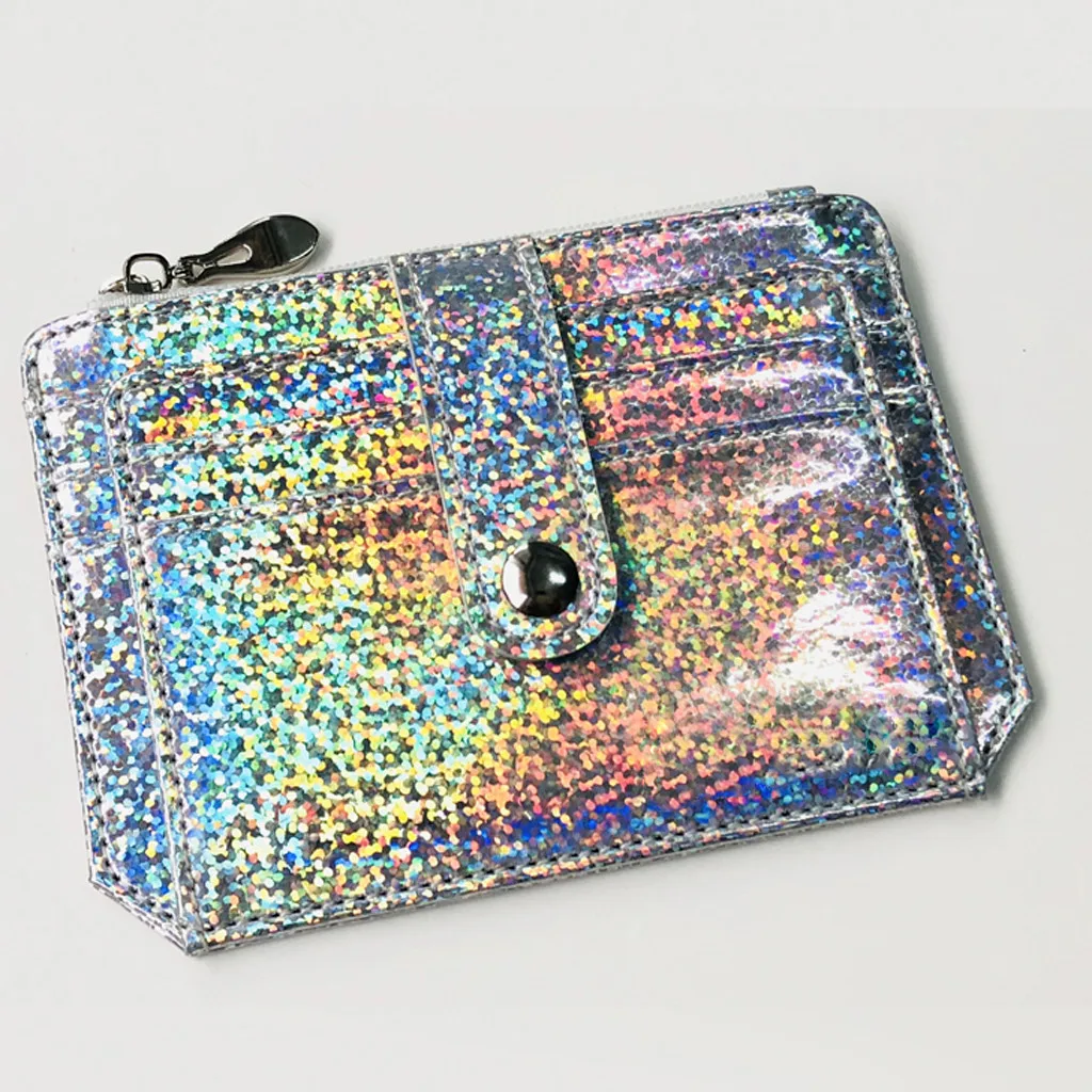 Модный женский многофункциональный портативный кошелек на молнии с пряжкой для