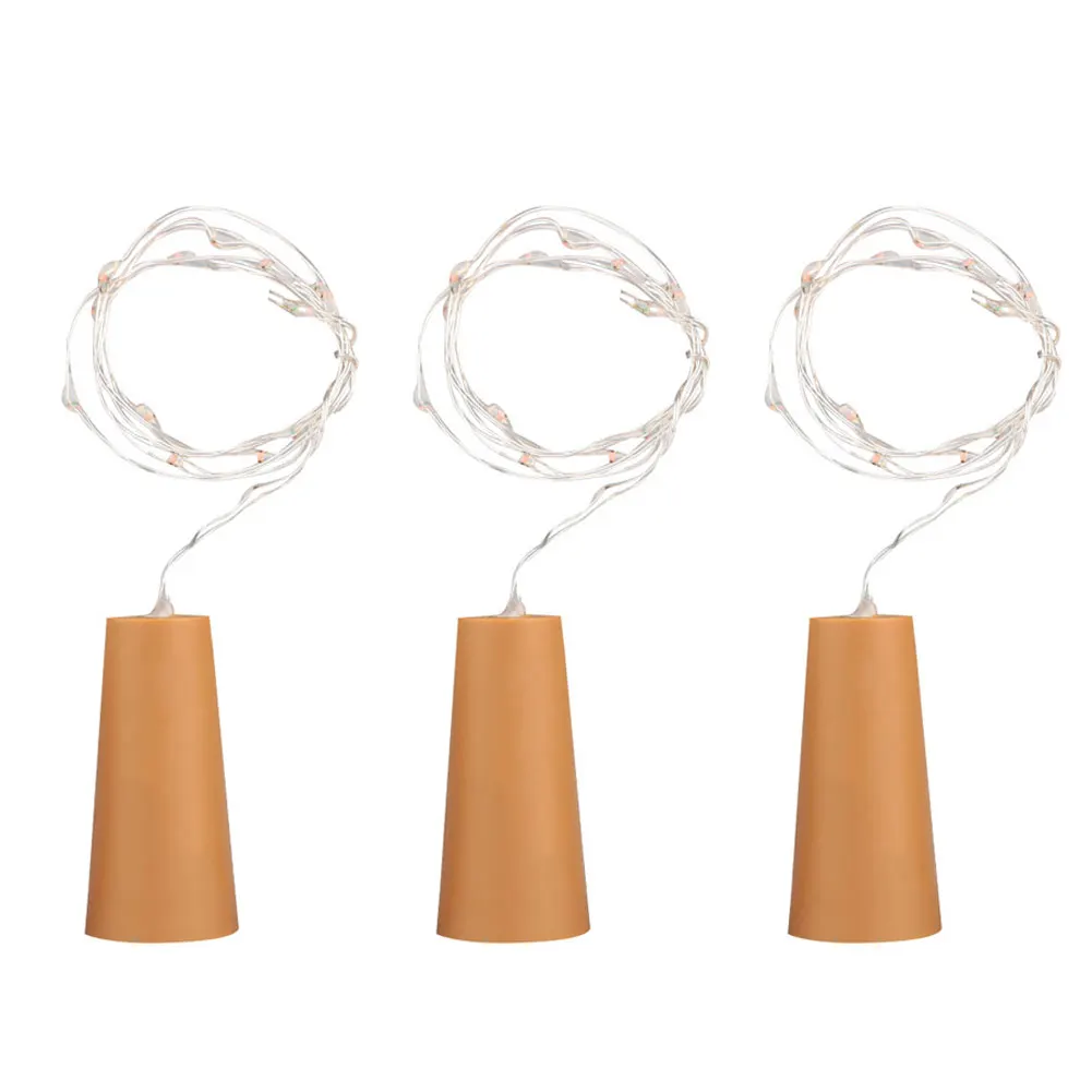 3 шт. винный декоративный светильник Звездная медная проволочная световая лента