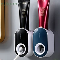 automatic toothpaste dispenserwall mounted toothpaste squeezer for kids adultdustproof toothpaste holderbathroom accessories