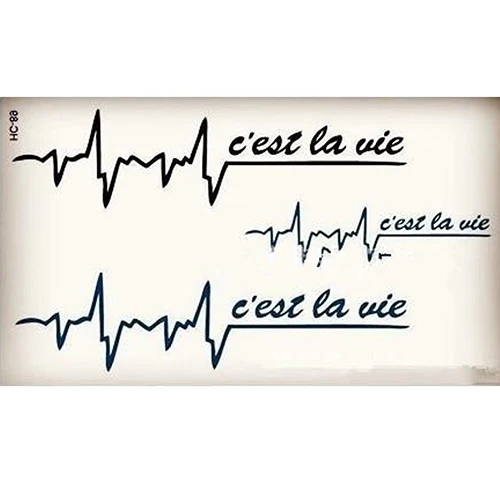 Новинка 2 шт. модная женская Временная тату-наклейка для девушек английские буквы