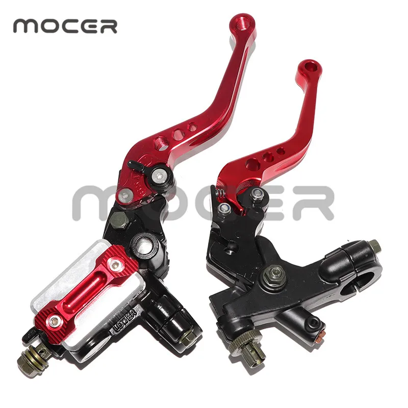 

1 pair 7/8 CNC Motorcycle Front Brake Clutch Master Cylinder Lever Set Reservoir (Orange)