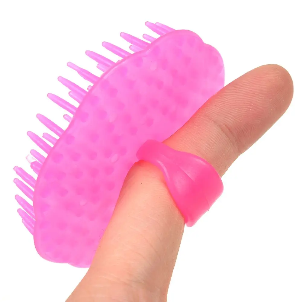 Щетка расческа для мытья головы и волос Мягкая силиконовая щетка массажер ухода за волосами|Расчески| |