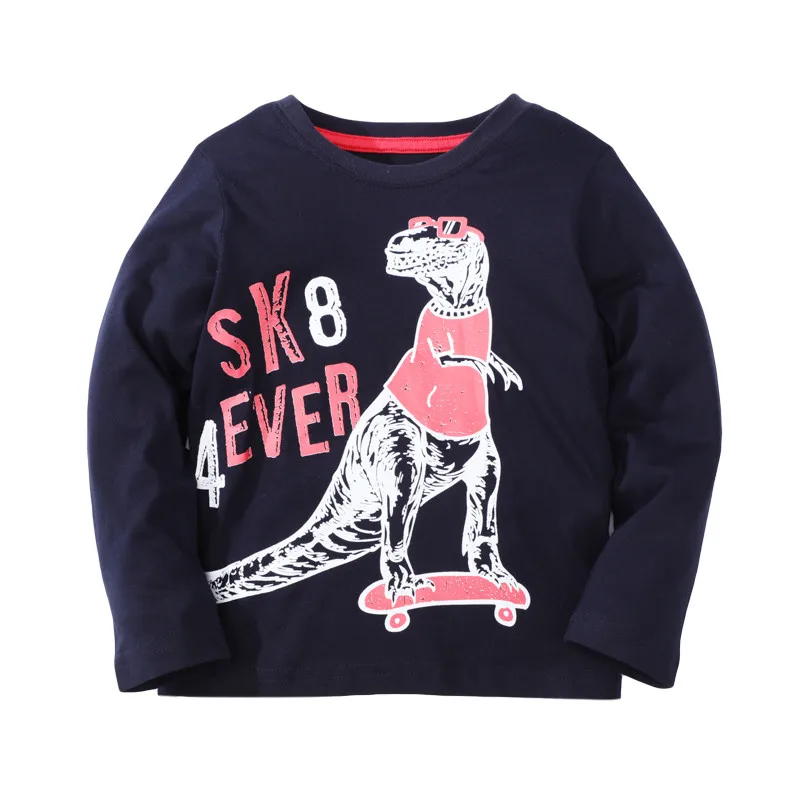 

Zeebread New Autumn Spring Boys Girls T shirts With Caterpillar Embroidered Stripe Fashion Letters Kids Cotton Clothes Kids Tops