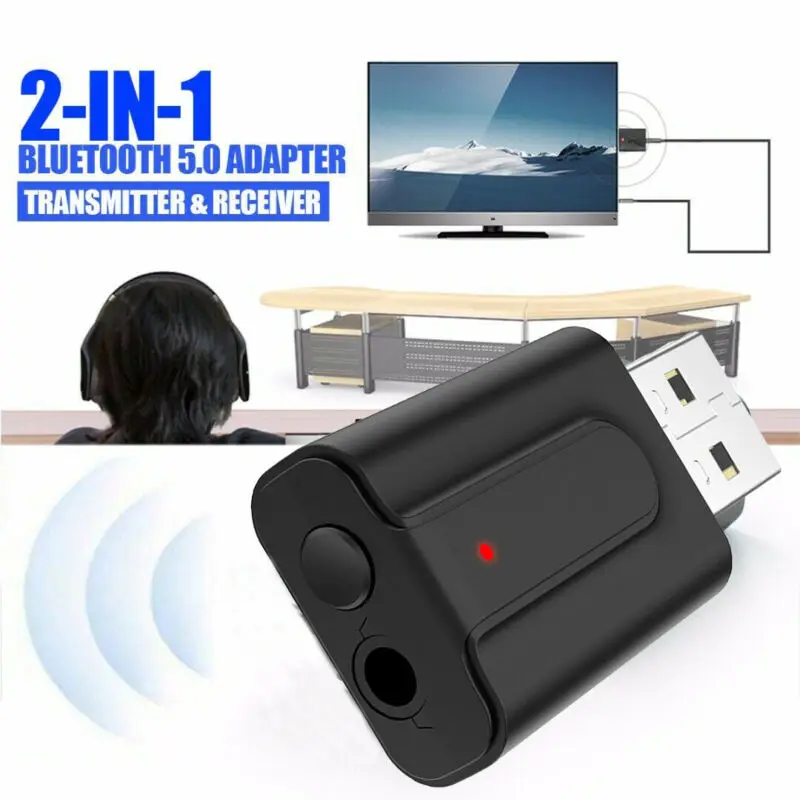 US 3.5mm USB Wireless Bluetooth 5.0 Music Audio Stereo Receiver Adapter Dongle | Электроника