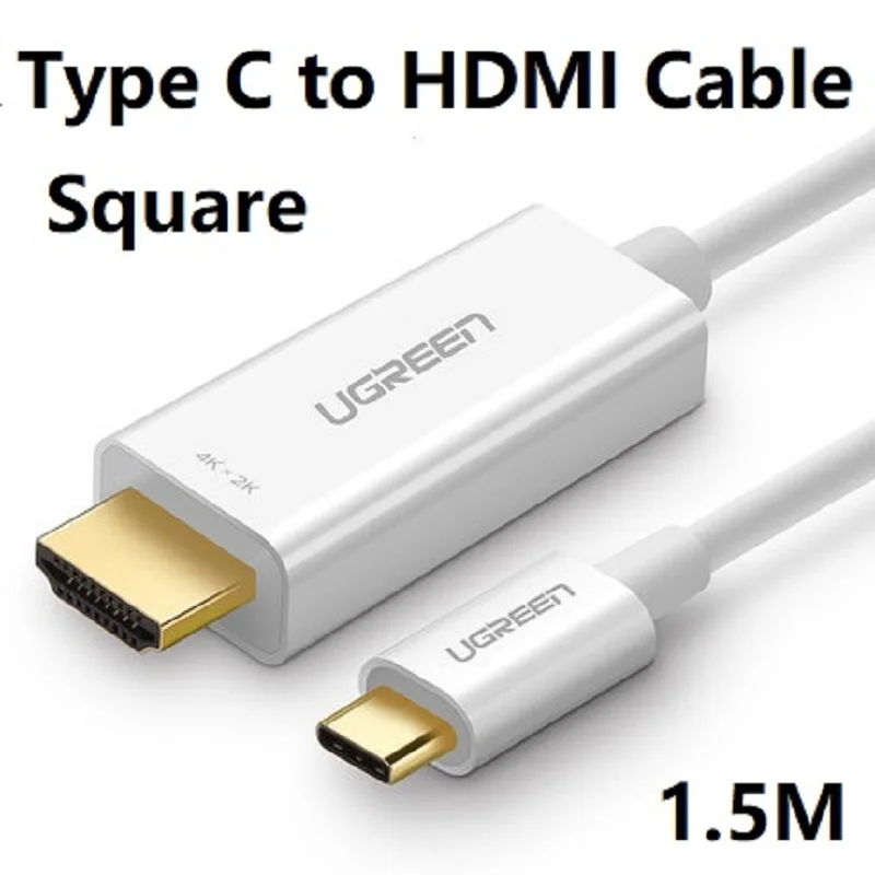 UGREEN Type-C к HD 4K Tou HDMI-совместимый Штекерный кабель USB-C поддержка 4K2K или MacBook Pro Samsung