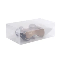 12pcs transparent clamshell storage shoe boxes home thicken dust proof collapsible shoes box display cabinet